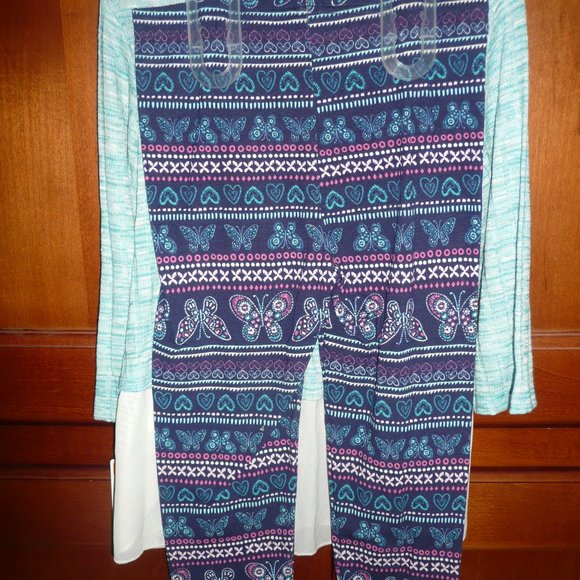 2 pc set leggings top HEALTHTEX 5T - Picture 3 of 4